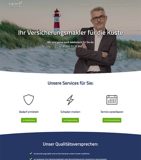 Vorlagen-Pool für Ihre professionelle Maklerhomepage - digidor