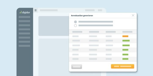 Cleverer Empfänger-Import