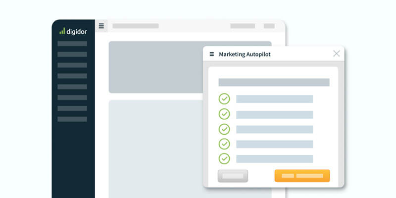 Illustration der Oberfläche zum Einrichten der automatischen Newsletter für Versicherungsmakler und Baufinanzierer