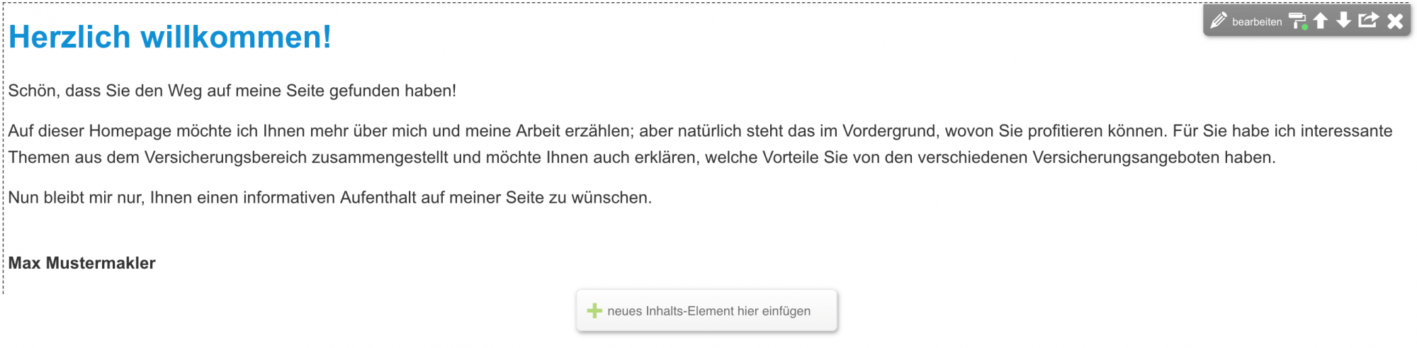 Inhaltselement Inhaltselement