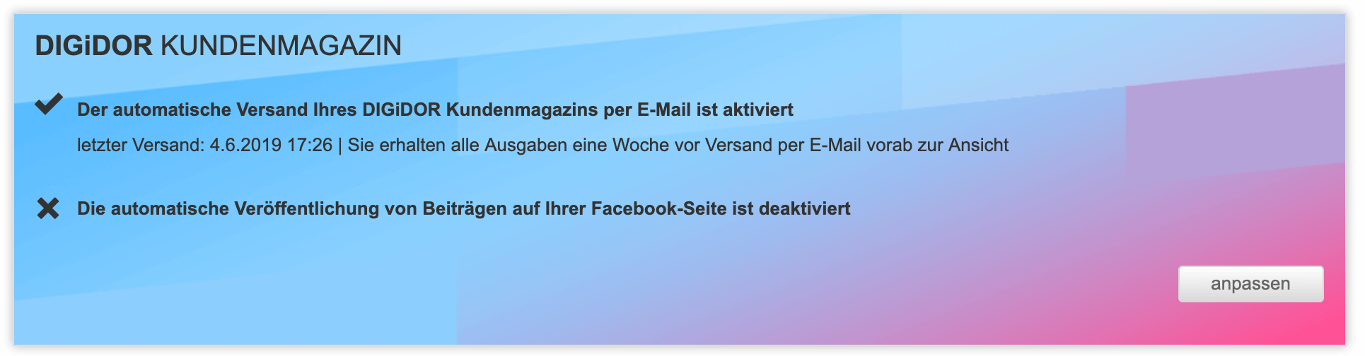 digidor Kundenmagazin Einrichtung digidor Kundenmagazin Einrichtung