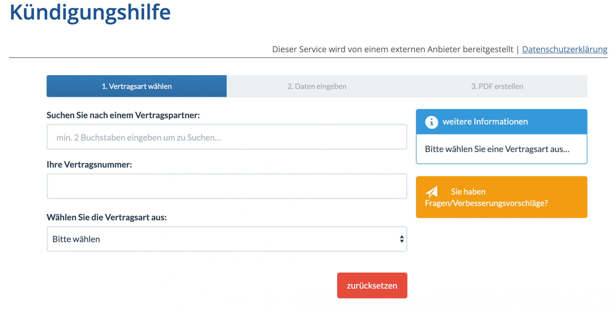 Kündigungshilfe Kündigungshilfe