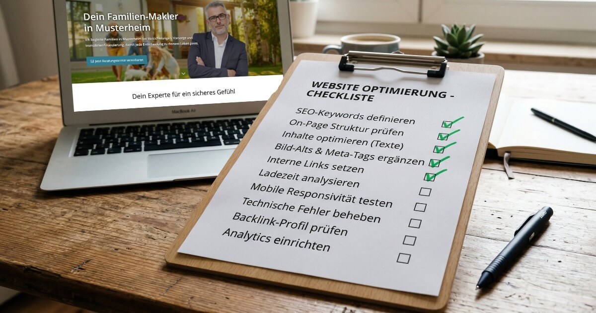 Was deine Makler-Homepage unbedingt enthalten muss die datenbasierte Checkliste für mehr Anfragen
