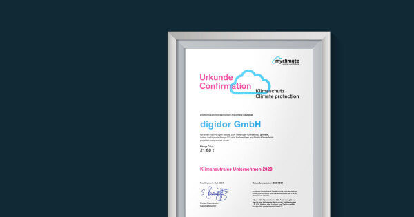 Klimaneutrales Vertriebsmarketing mit digidor